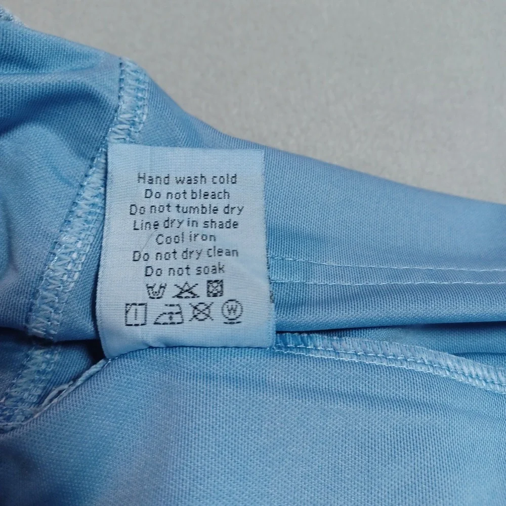 Comfijeans Jogger Pants Womens 28 Light Blue Elastic Waist Drawstring Casual New